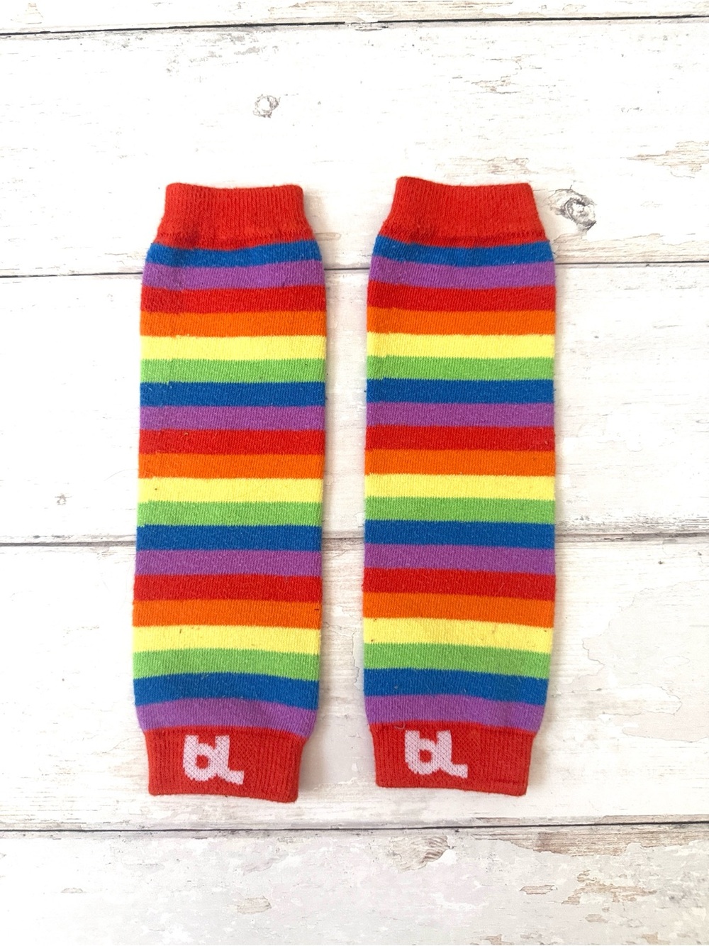 Baby Girls Leg Warmers Leggings Rainbow Stripes BL Brand